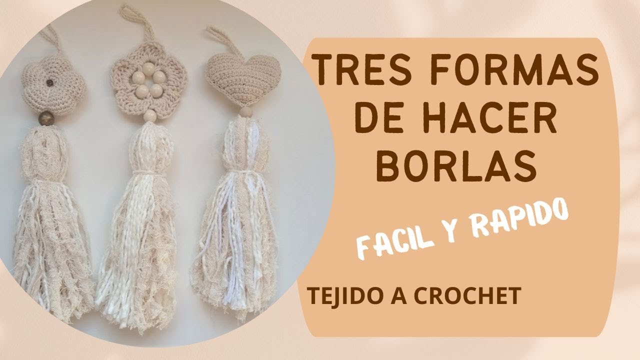Tres formas de hacer borlas facil y rapido