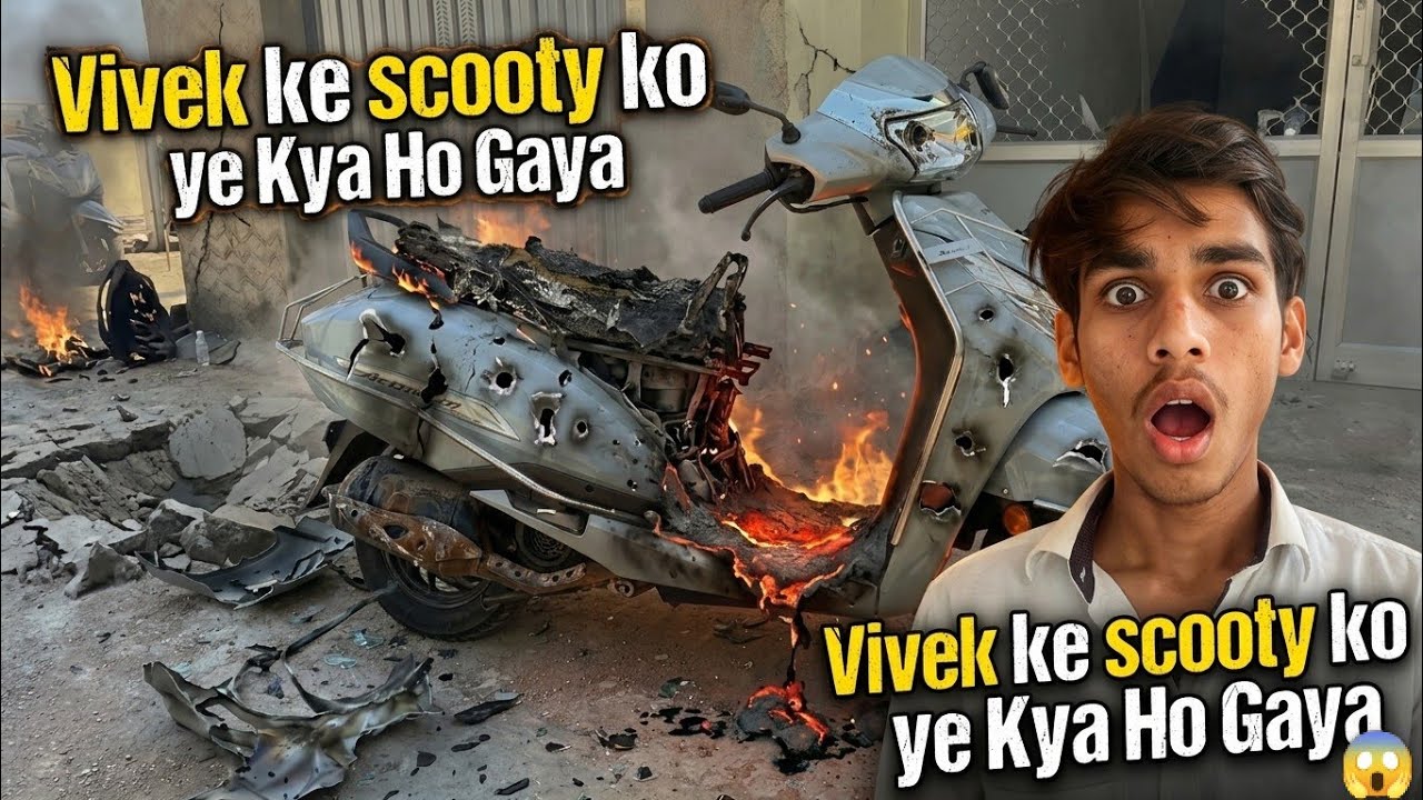 Vivek ke scooty ko ye kya ho gya?😱 | What happened to Vivek's scooty?