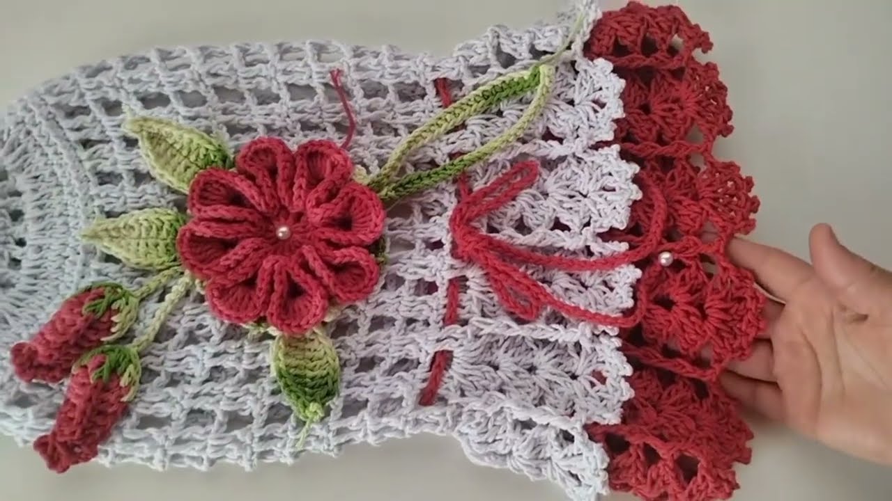 Parte final capa de liquidificador de crochê fácil e econômica #crochet #croche #passoapasso 