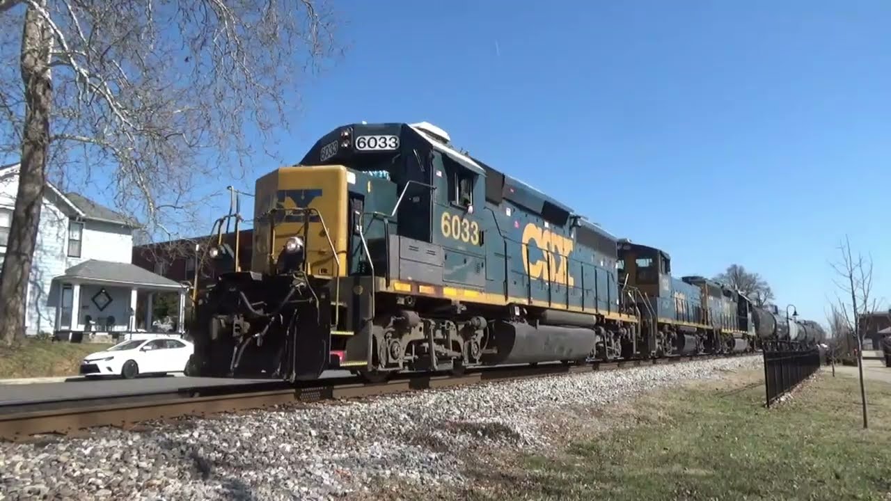CSX freights on the LCL Subdivision Crestwood to Worthville Kentucky