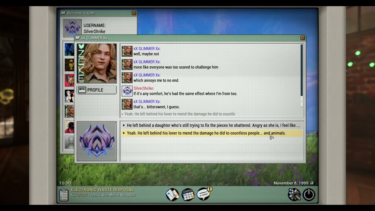Warframe 1999: Aoi asking about who turned their backs on the Orokin way of life -uncool/Hex options