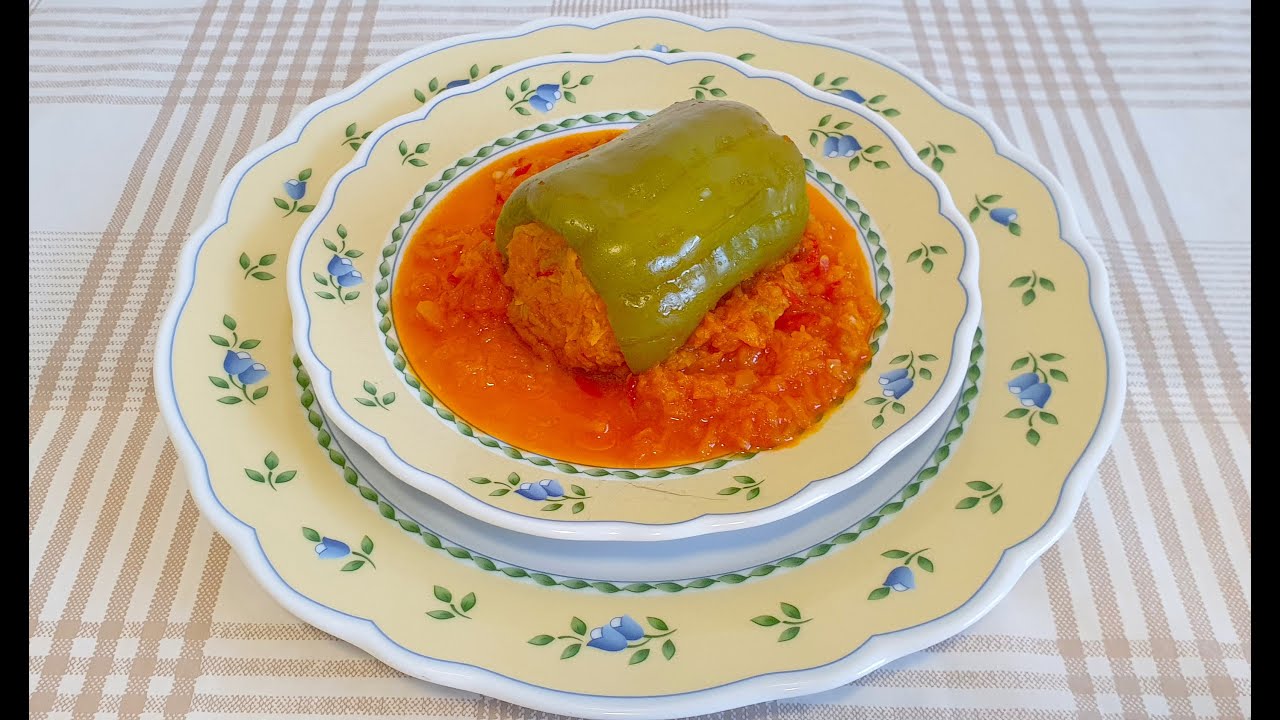 Фаршированый перец овощами по -болгарски!Помните банки железные с болгарским перцем???