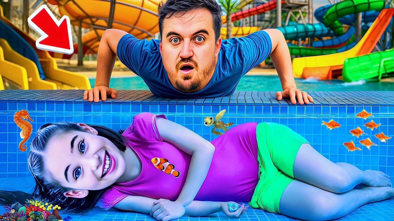 ELİF SİNEM WATERPARK GİZLİ ALANA SAKLAN !! AQUPARKTA SAKLAMBAÇ VE KAÇIŞ !! 