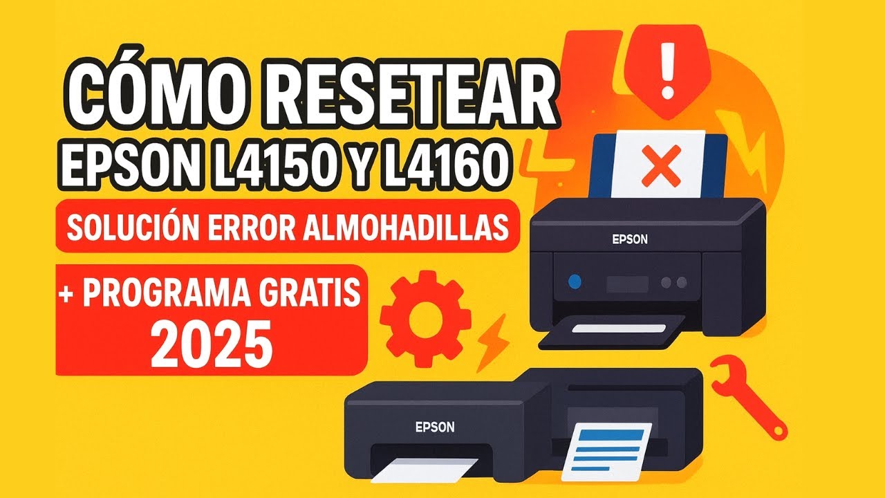💡Cómo Resetear Epson L4150 y L4160 | Solución Error Almohadillas + Programa Gratis 2025