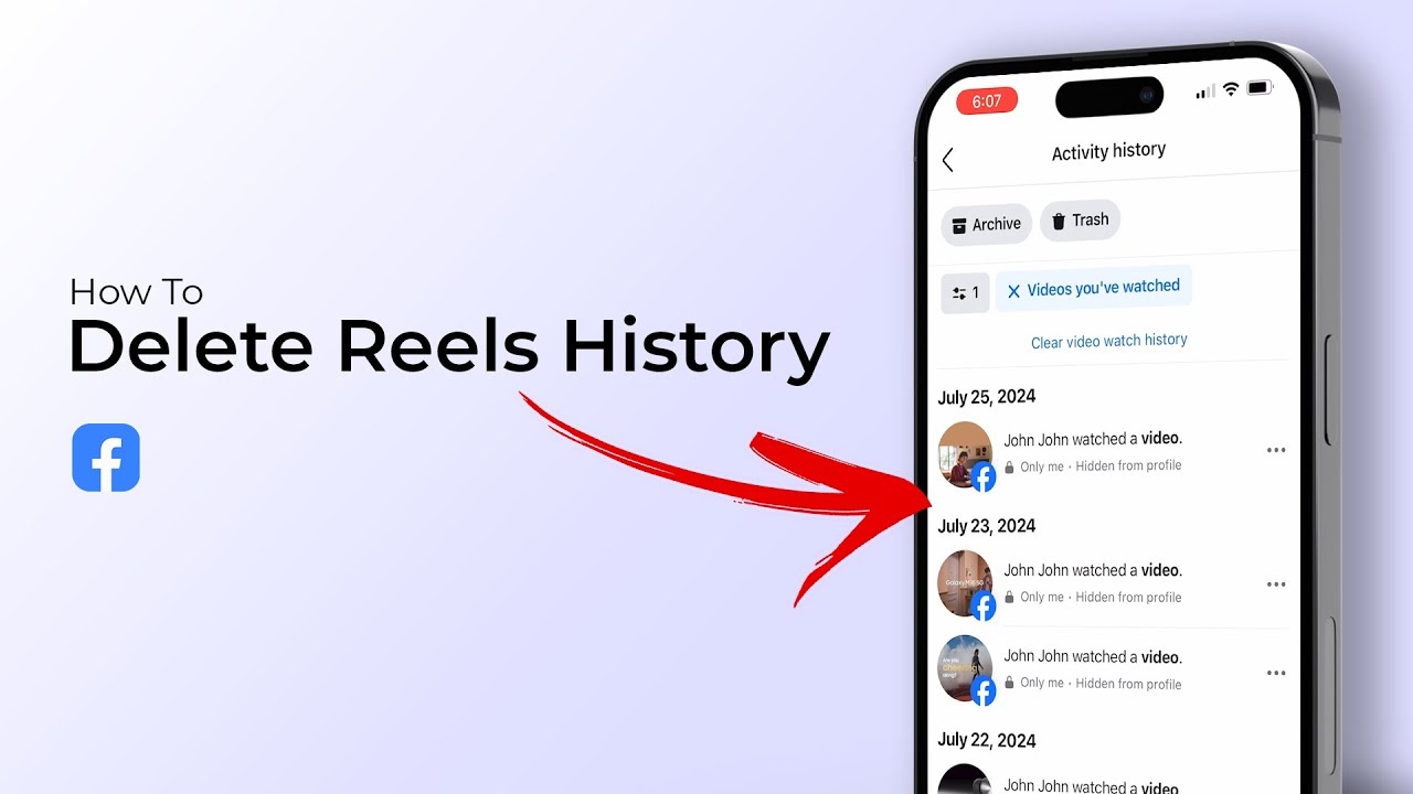 Как удалить историю Reels на Facebook?