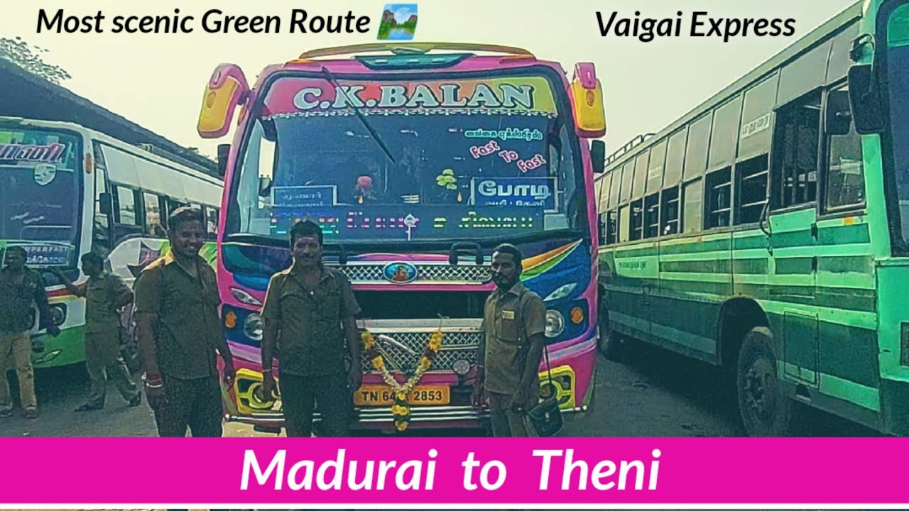 🚍 C.K.Balan Private BusTravel Vlog || Madurai to Theni || Scenic Busiest Route ||Travel Advisor
