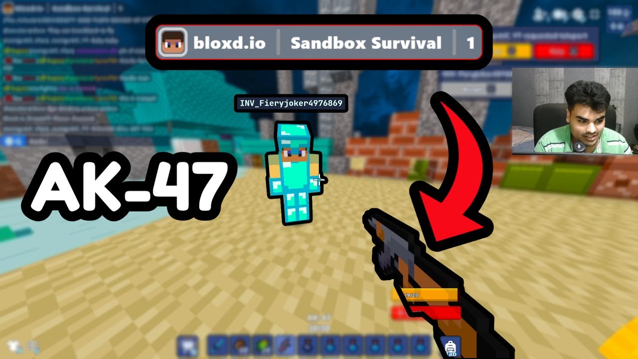 I Got AK-47 GUN In Survival | Bloxd.io