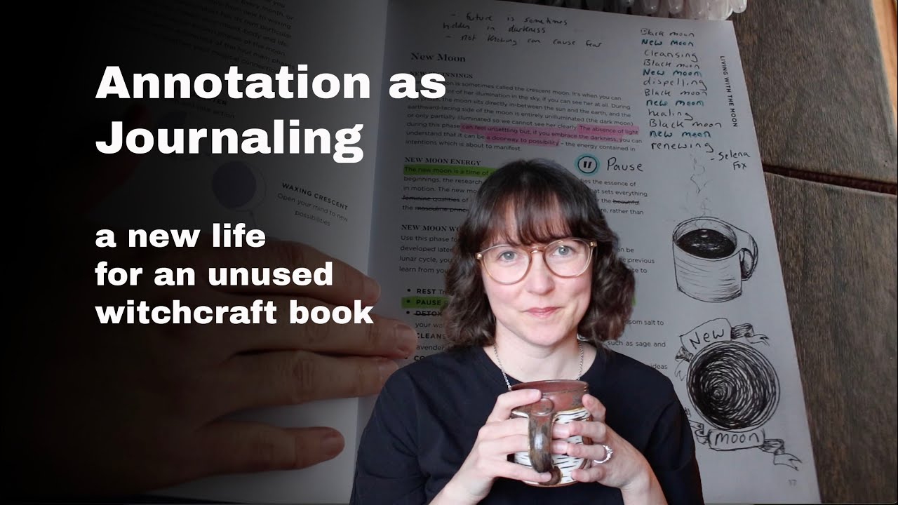 let's upcycle a witchcraft book into a journal | new life for a neglected book