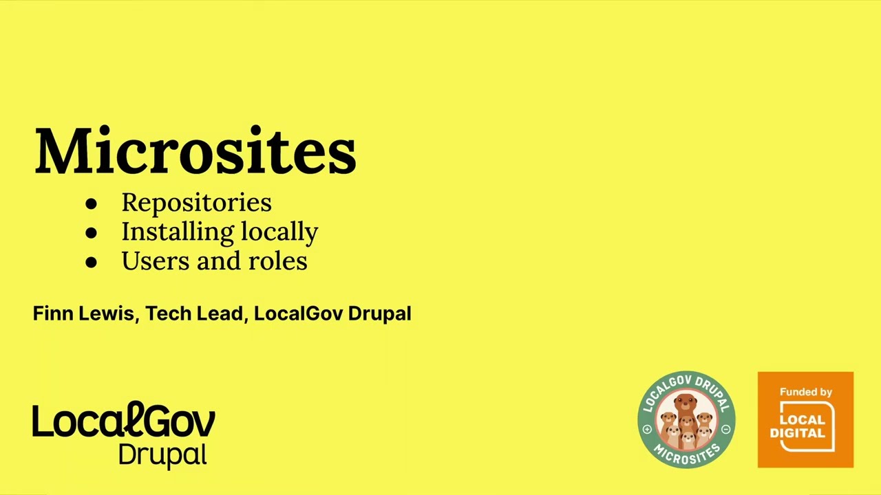 An introduction to LocalGov Drupal Microsites. Part 1