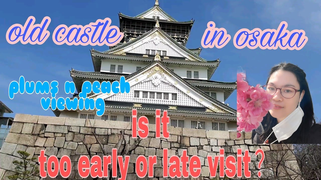 OLD CASTLE IN OSAKA// PLUM TREES// SOUVENIR SHOP OSAKA JAPAN