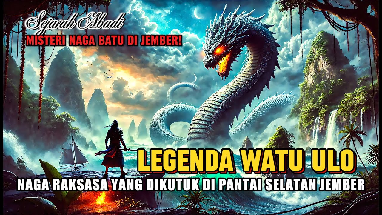 Legenda Watu Ulo || Misteri Naga Raksasa yang Dikutuk di Pantai Selatan Jember