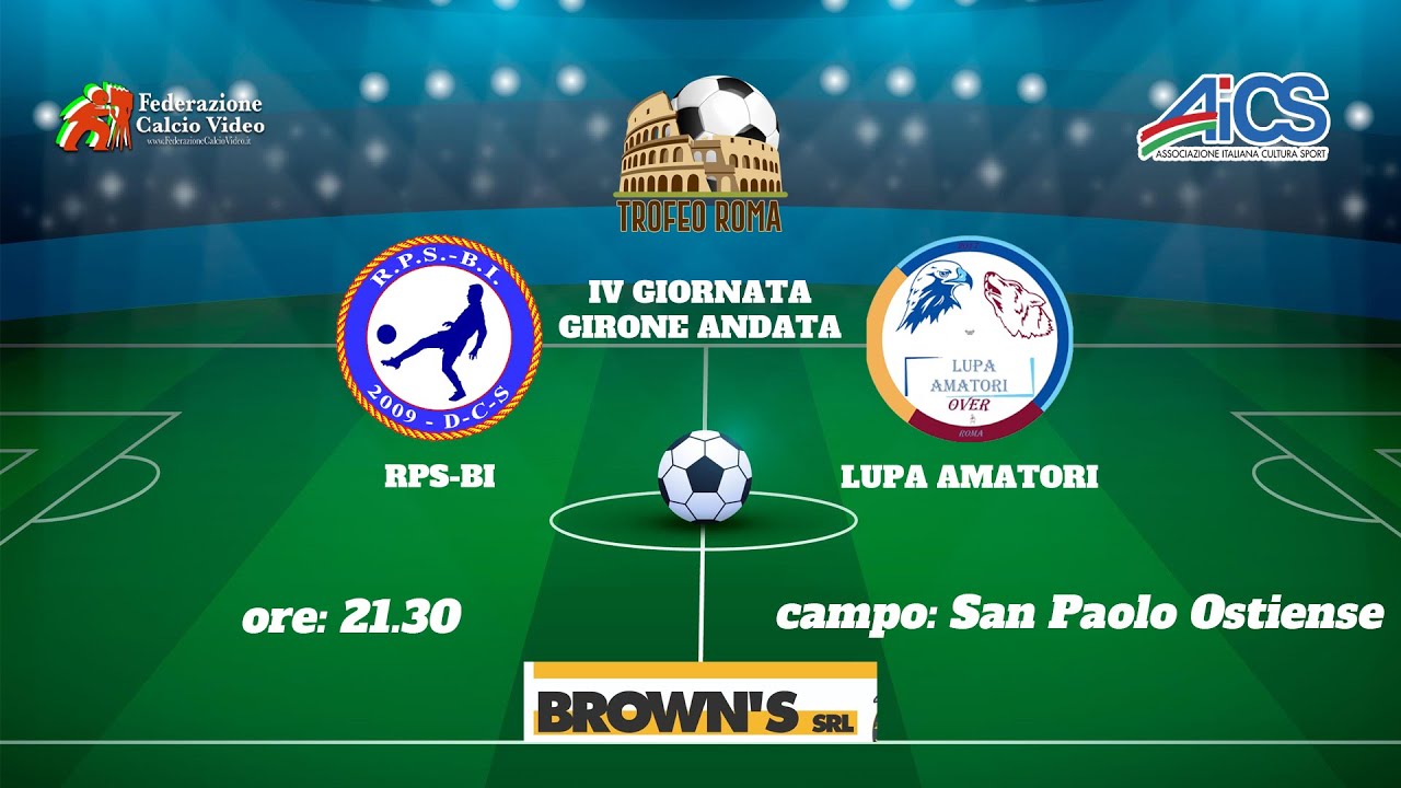 R.P.S. - B.I.  - LUPA AMATORI - TROFEO ROMA 2021- IV GIORNATA GIRONE DI ANDATA