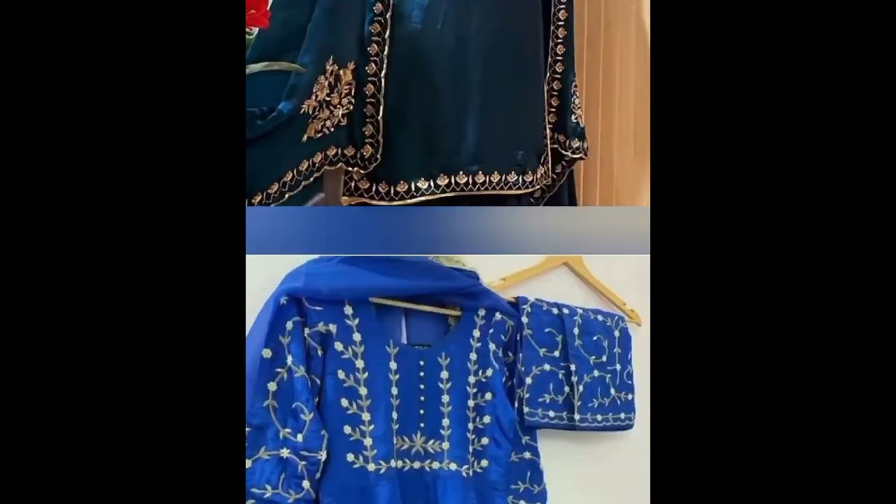 #latest punjabi party wear suit designs # boutique style # hand work # machine work #new ideas