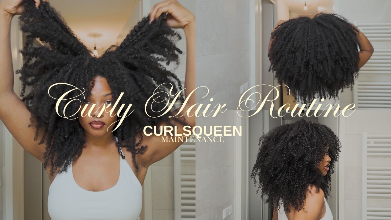 Мой ежедневный уход за кудрявыми волосами | Наборы для укладки CURLSQUEEN