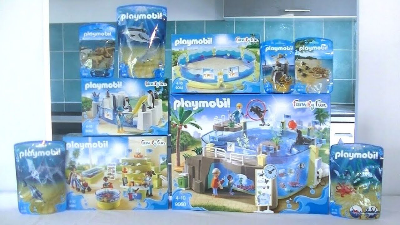 Unboxing Playmobil : L'aquarium (2017) – 9060, 9061, 9062, 9063, 9065, 9066, 9068... 9071