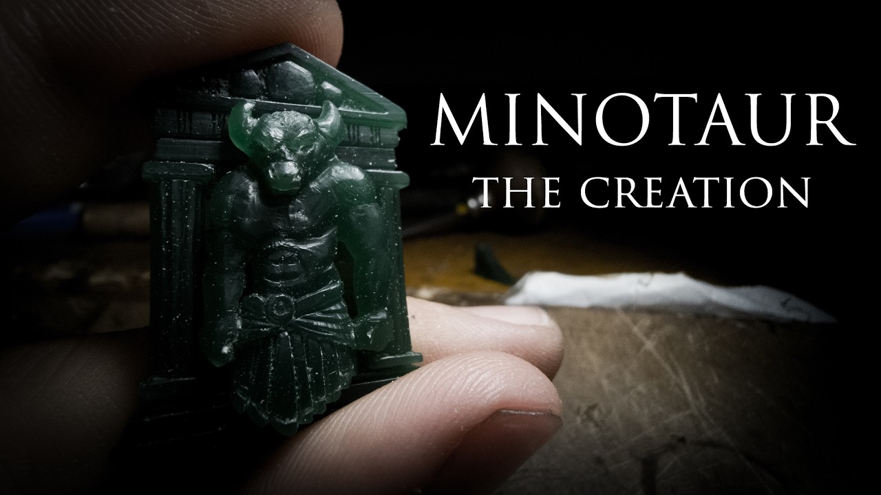 How i made the Minotaur pendant | lost wax