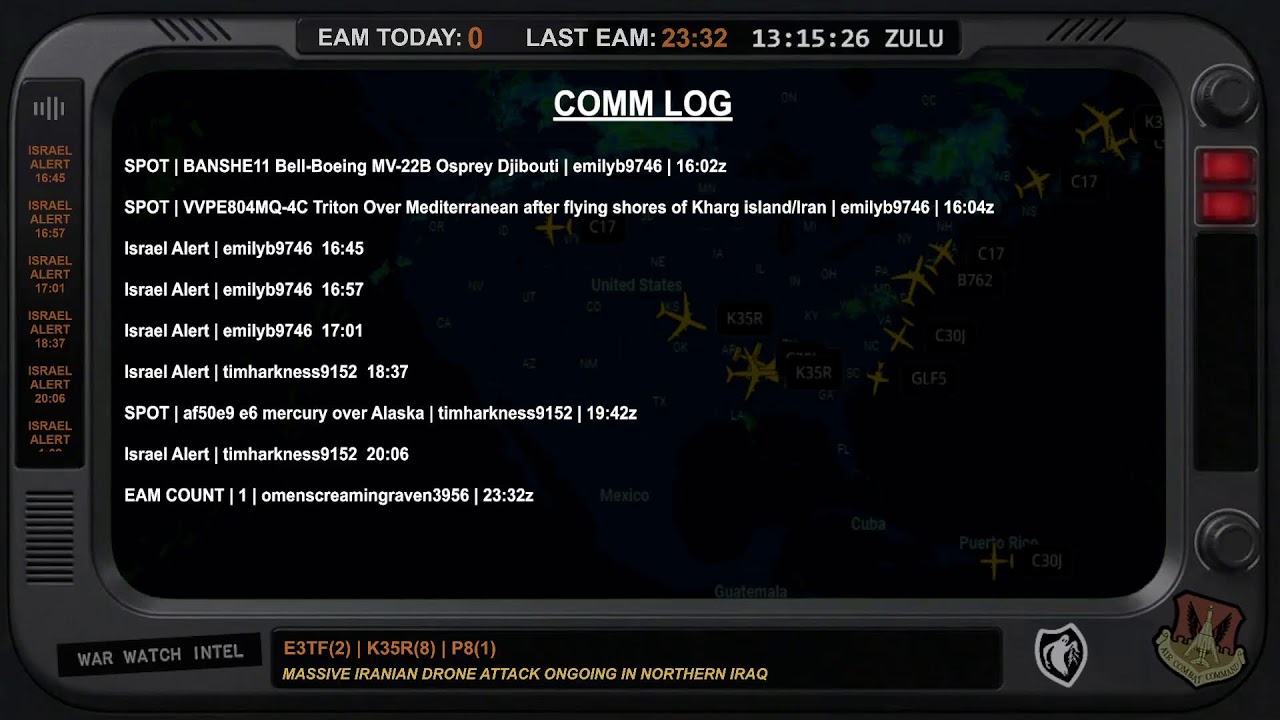 War Watch Intel | Military Radio - Flights - Breaking News - LIVE INTEL 24/7