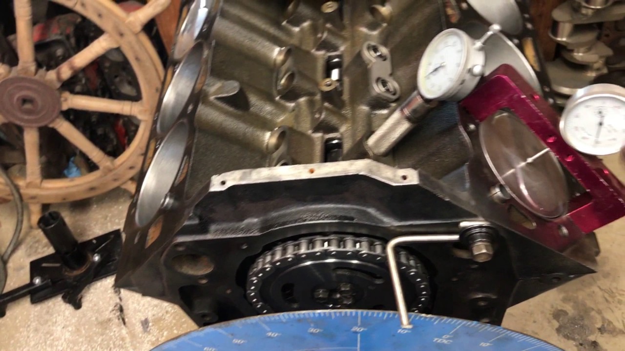 502 engine build, cam install/Degree