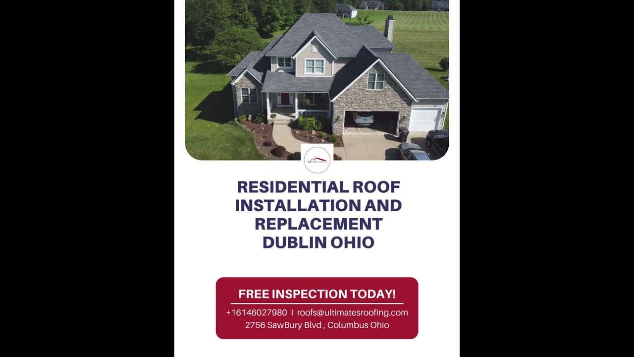 Residential Roof Installation and Replacement Dublin Ohio - Ultimates Roofing #residentialroof