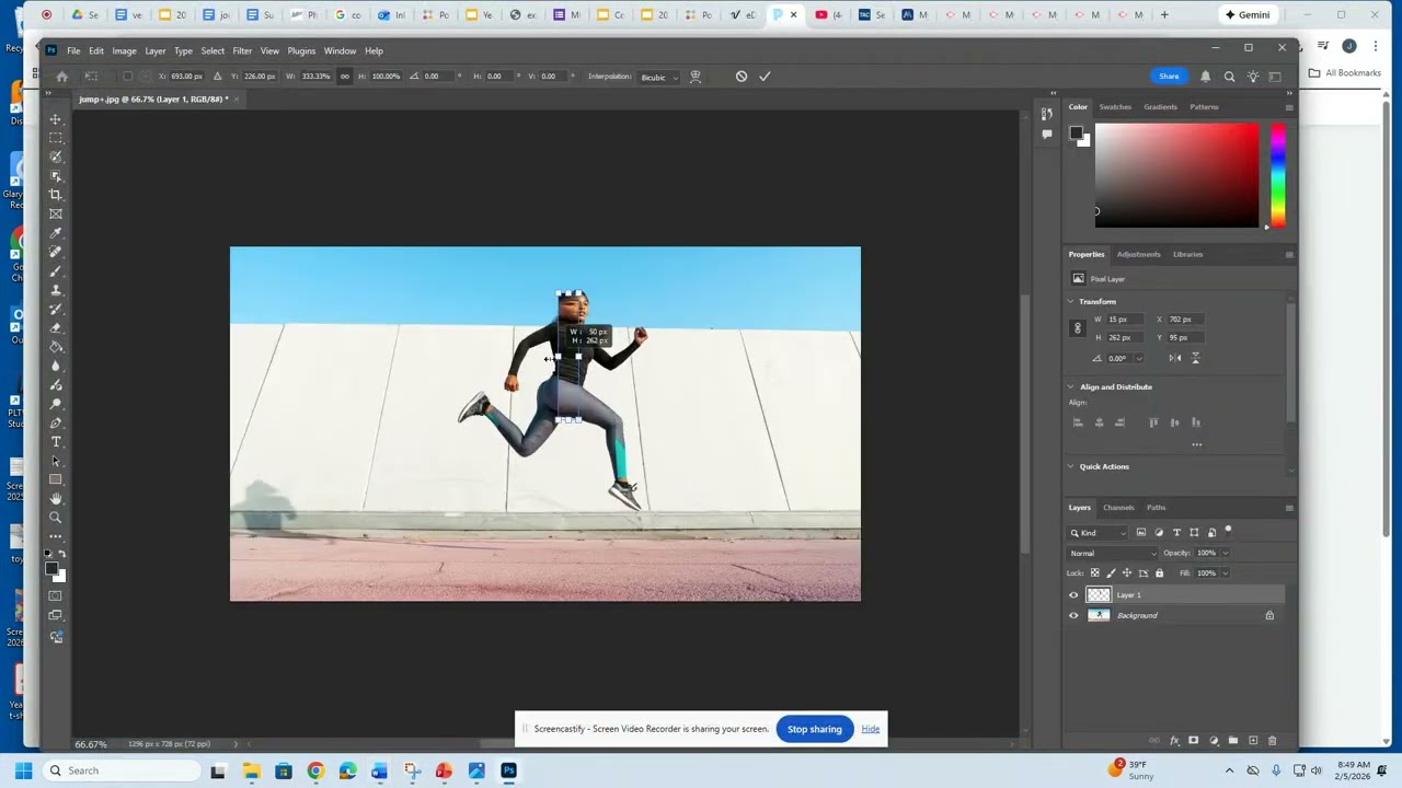 Photoshop: Pixel Stretch - Line, Circle and Twist (3 grades)