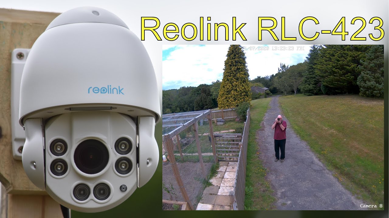 Reolink RLC-423 PTZ Camera, 4x Optical Zoom, Continuous Pan, 5MP 2K Video.