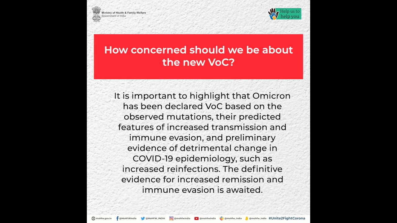 MoHFW has issued answers to FAQs on 𝐒𝐀𝐑𝐒-𝐂𝐨𝐕-𝟐 𝐕𝐚𝐫𝐢𝐚𝐧𝐭-𝐎𝐦𝐢𝐜𝐫𝐨𝐧 (𝐁.𝟏.𝟏.𝟓𝟐𝟗)