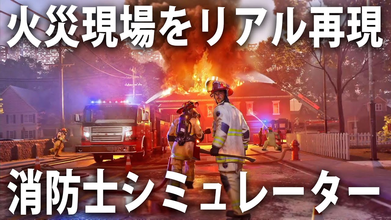 実在する消防車やバックドラフトをリアル再現！PS5で新発売された消防士シミュレーターが凄い【 Firefighting Simulator Ignite 】
