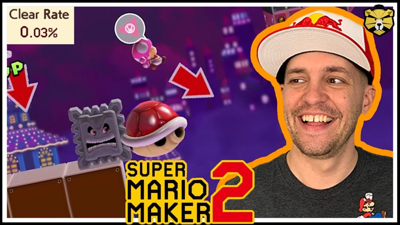 Super Mario Maker 2: Barb's Crazy Shell Jump Level! 0.03% Clear Rate!