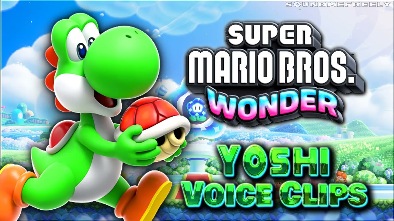 All Yoshi Voice Clips • Super Mario Bros. Wonder • Voice Lines • Nintendo Switch