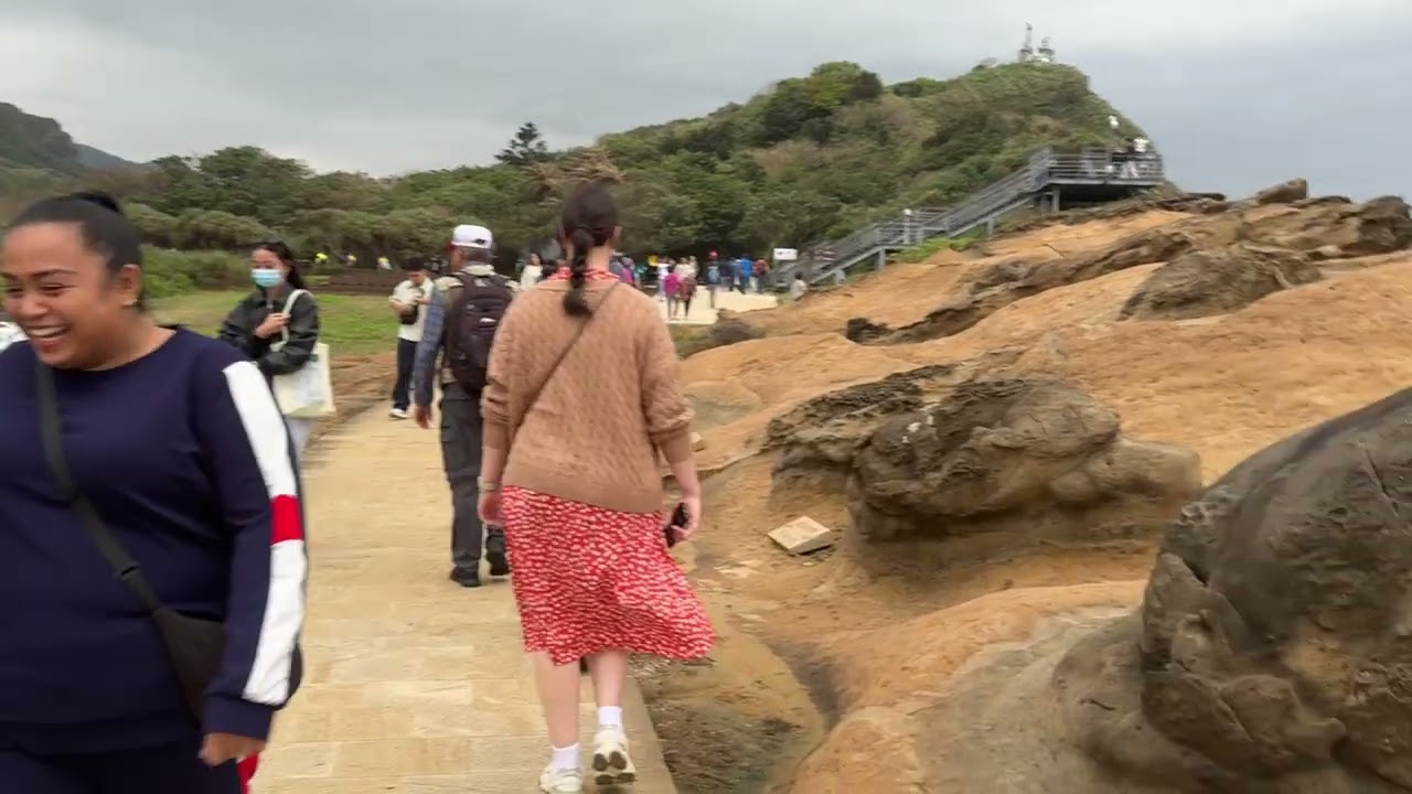 Walking Around Yehliu Geopark in Taiwan on Friday, November 21, 2025