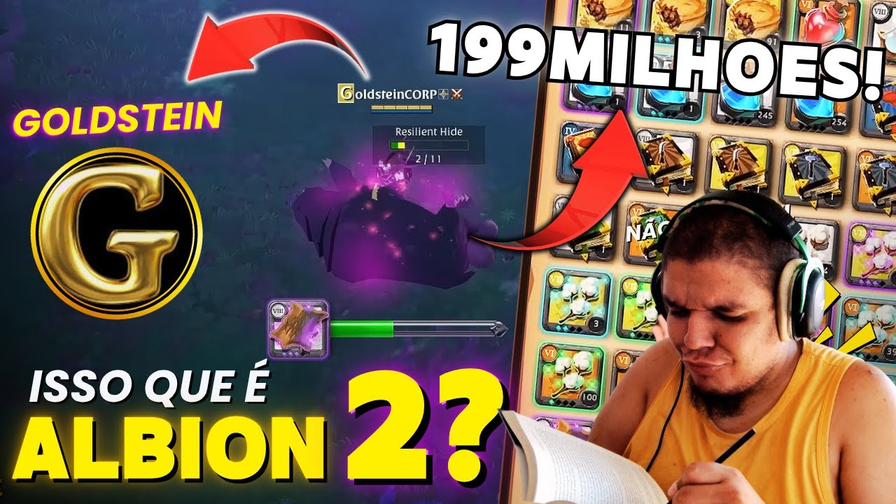 Como um ⚒️ COLETOR End Game 100/100 ⚒️ joga na BLACK ZONE | React @Goldstein X | Albion Online