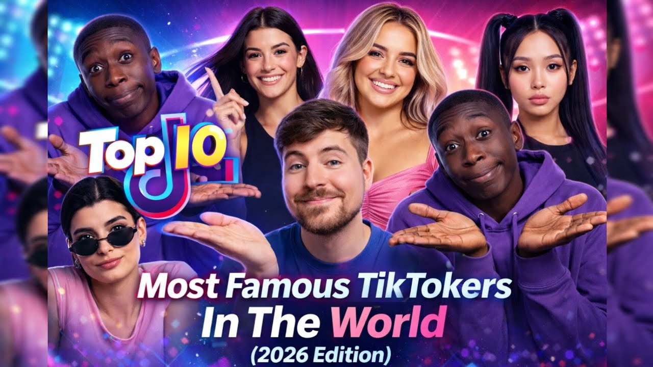 Top 10 Most Famous TikTokers In The World (2026 Edition).
