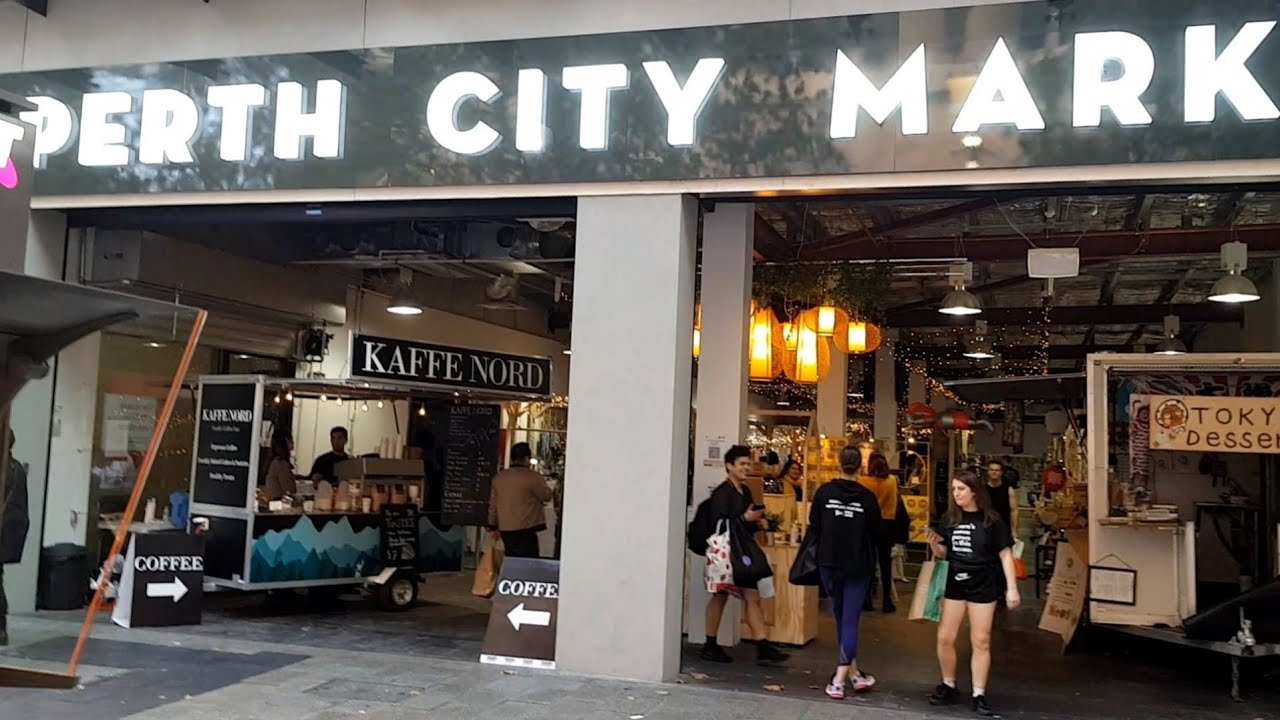 Walking Along at City Of Perth Western Australia