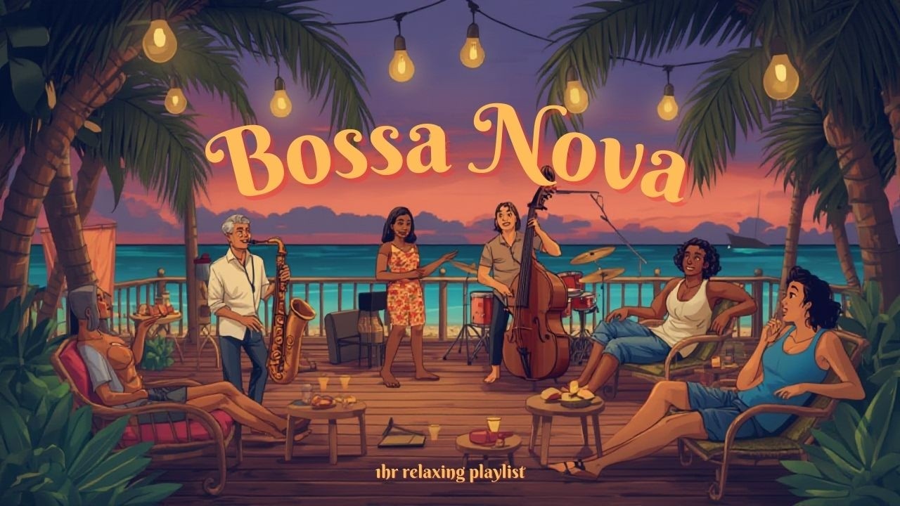 Relaxing Bossa Nova To Work And Study To. Background Coffee Shop Music. Chill With Brazilian Jazz.