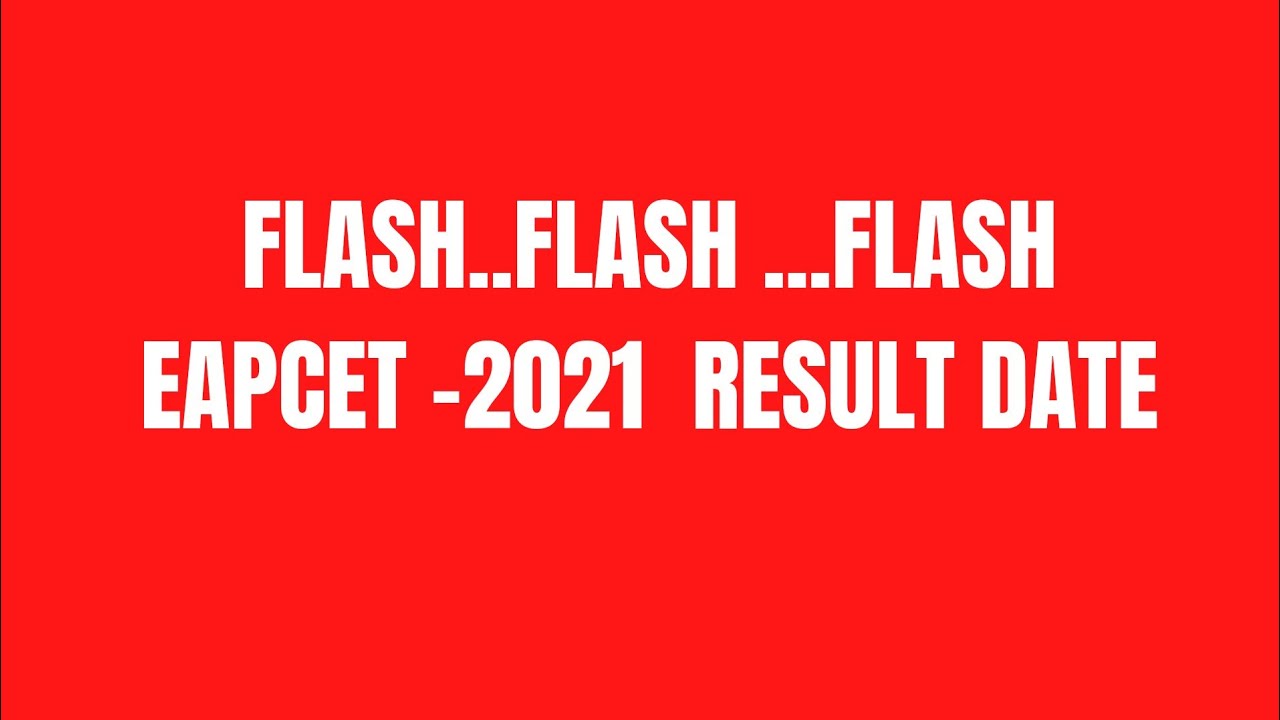 EAPCET-2021 RESULT DATE ANNOUNCED