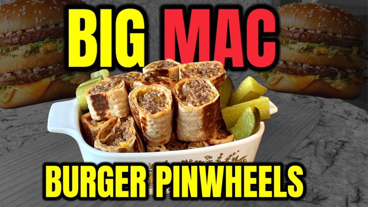 Easy McDonald's BIG MAC Burger Pinwheels Recipe l High Protein Recipe