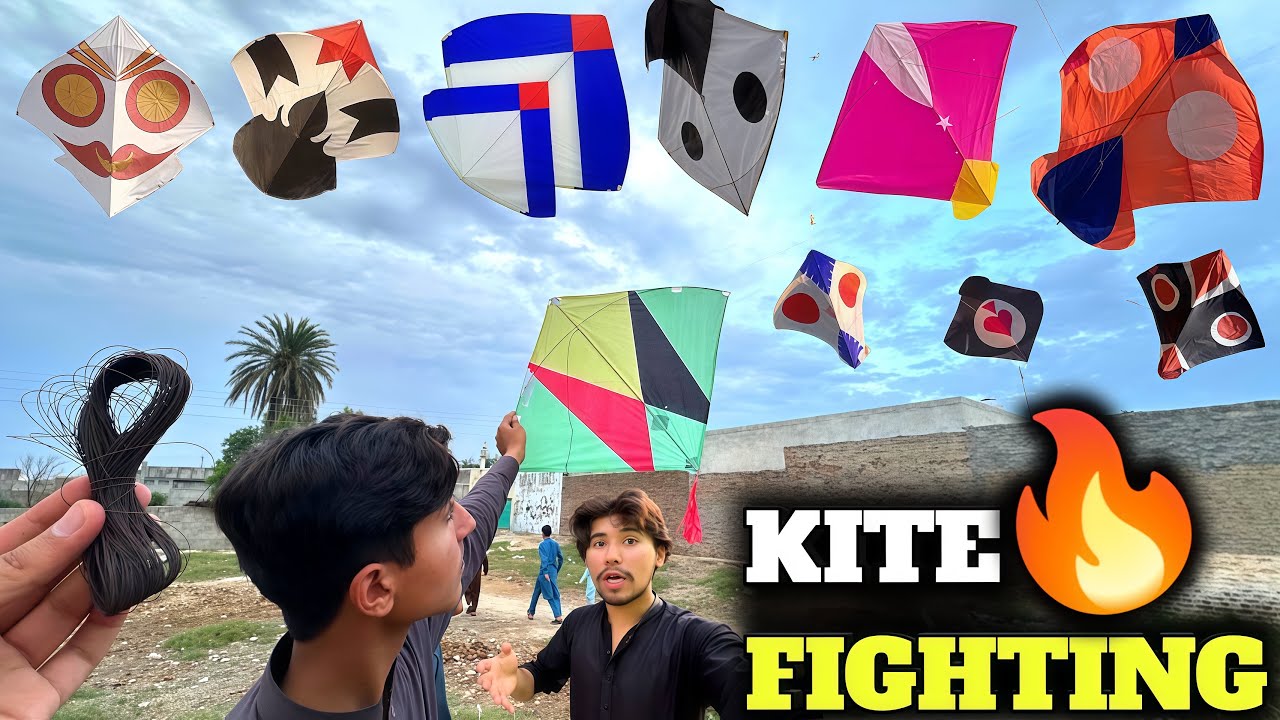 Kite fighting challenge in ground🔥 || I booo🥵 || Touch and go game😈 || Live kite looting🪁 || kites 