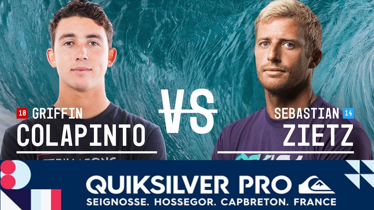 Sebastian Zietz vs. Griffin Colapinto -  Round Three, Heat 11 - 2018 Quiksilver Pro France