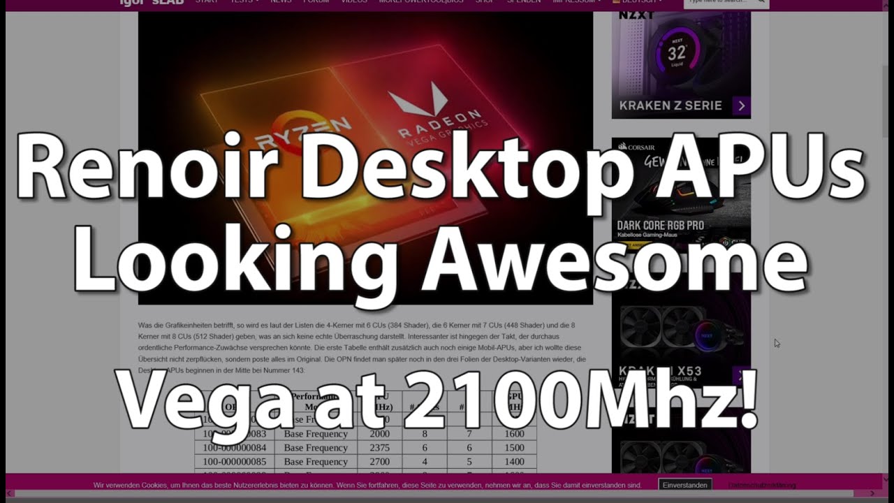 AMD Ryzen 7 4700G, Ryzen 5 4400G, Ryzen 3 4200G for Desktop Leak looks REAL and VERY GOOD!