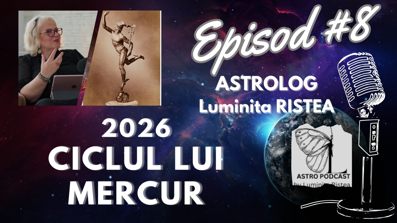 Ciclul lui ☿Mercur în 2026 - Retrogradări în Zodii de APA  - Lăsăm intuiția să ne ghideze gândirea!