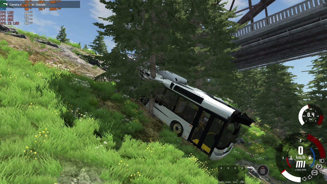 BeamNG drive, Essai bus Solaris en Côte Est