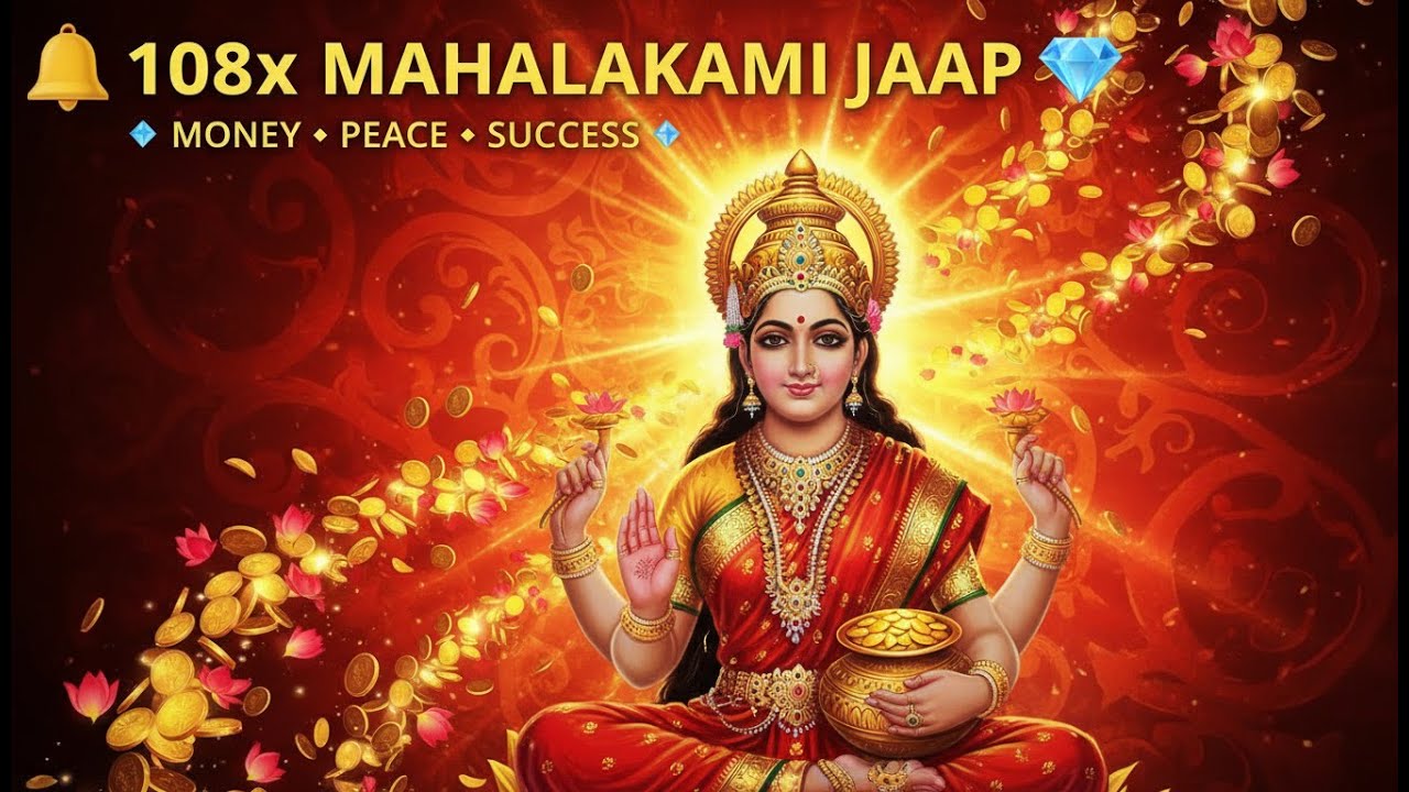108 x Mahalakshmi  Mantra Jaap | धन, समृद्धि और सुख के लिए शक्तिशाली मंत्र #lakshmi #mantra #bhakti