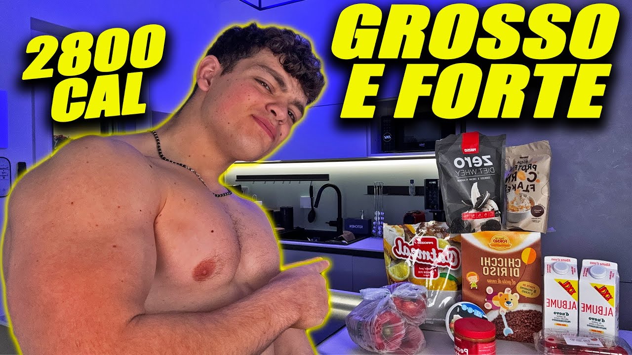 FULL DAY OF EATING PER ESSERE GROSSO E FORTE | allenamento stacco sumo e panca