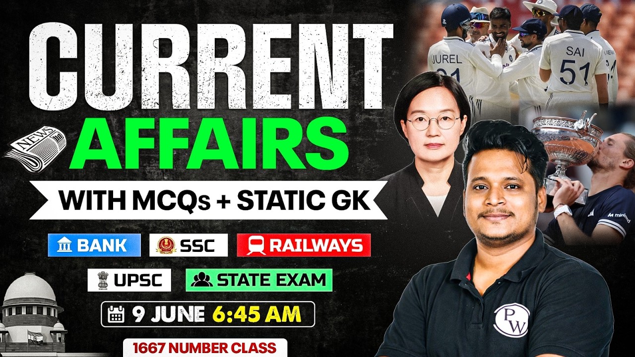 Current Affairs Today | 09 June Current Affairs 2026 | Daily Current Affairs By Raja Sir