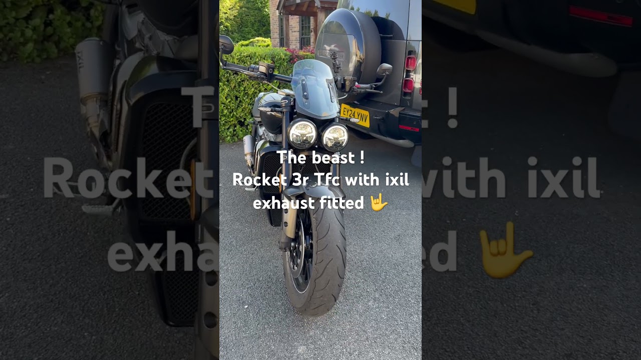 ￼ triumph rocket 3r  the beast fitted with the ixil exhaust 👌what the beast needed !!