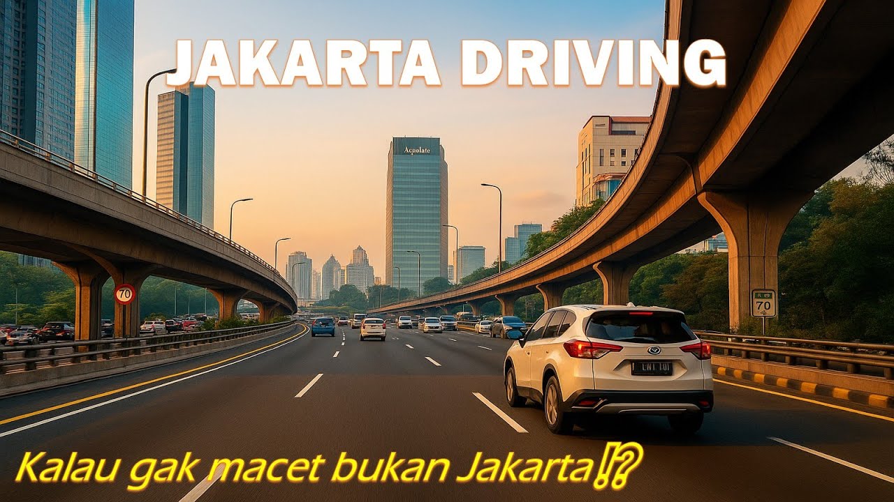 Jakarta driving series❗ from Palmerah Slipi  West Jakarta to Sunter East Jakarta via Tol Dalam Kota❕