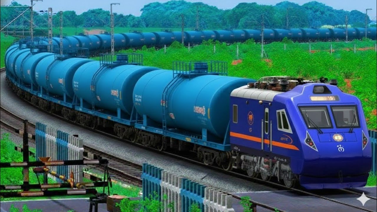 Train High Speed Crossing in Railway Gate | BUMPY RAILROAD | Train Simulator | Railwork | NTG GAMING