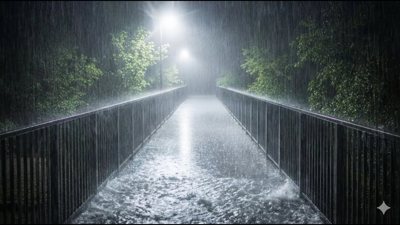 🎧[ASMR] 3 Hours of Rain Sounds in an Empty Park to Relieve Insomnia🌙