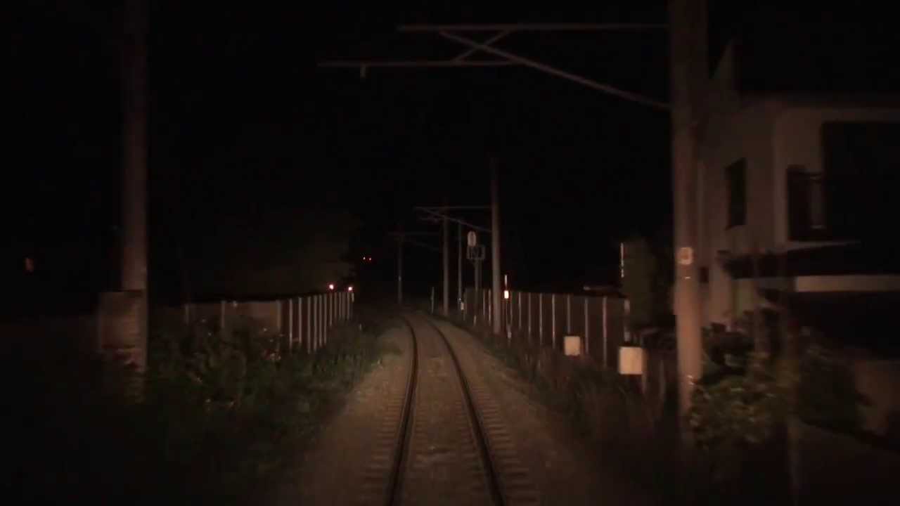 【前面展望】スーパー白鳥 函館→青森　夜間展望動画