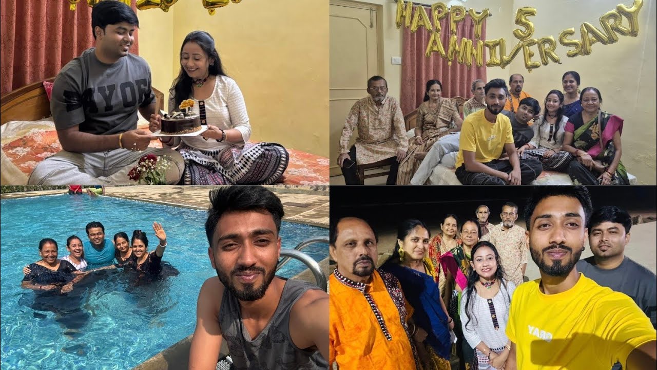 Five Years Of Togetherness। Anniversary Vlog। Destination Anniversary With Family। Mandarmani Trip 